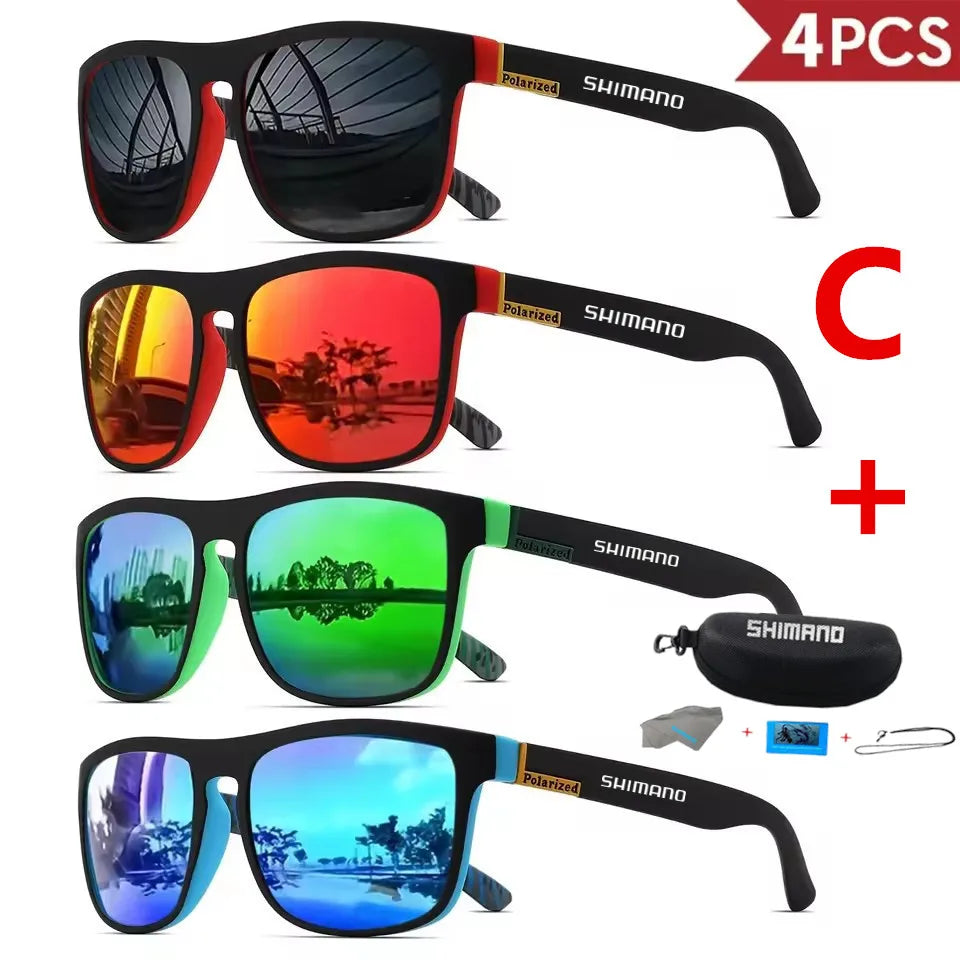 Classic Square Polarized Unisex Outdoor Sports Sunglasses for Fishing Hunting Cycling Driving Mountaineering UV400Anti-glare